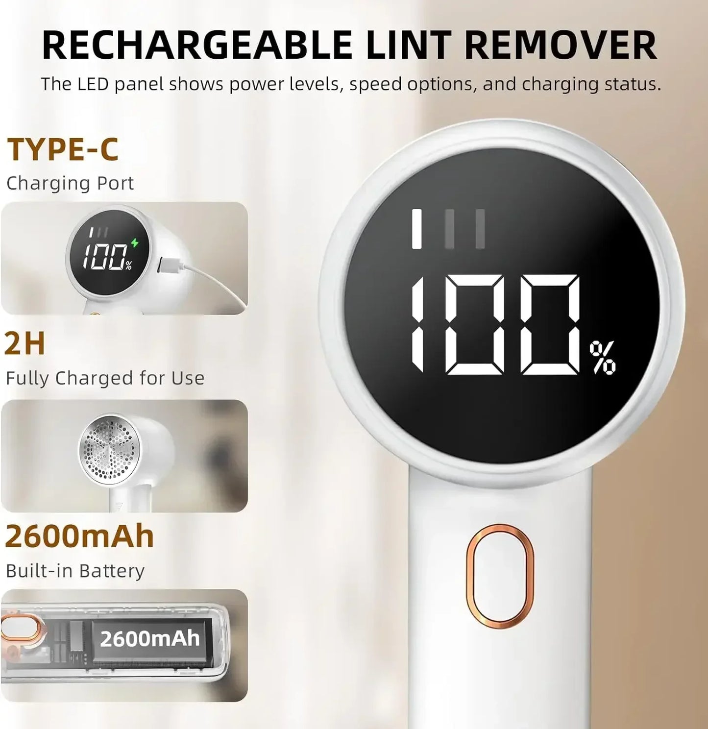 USB Rechargable Cloth Fabric Shaver