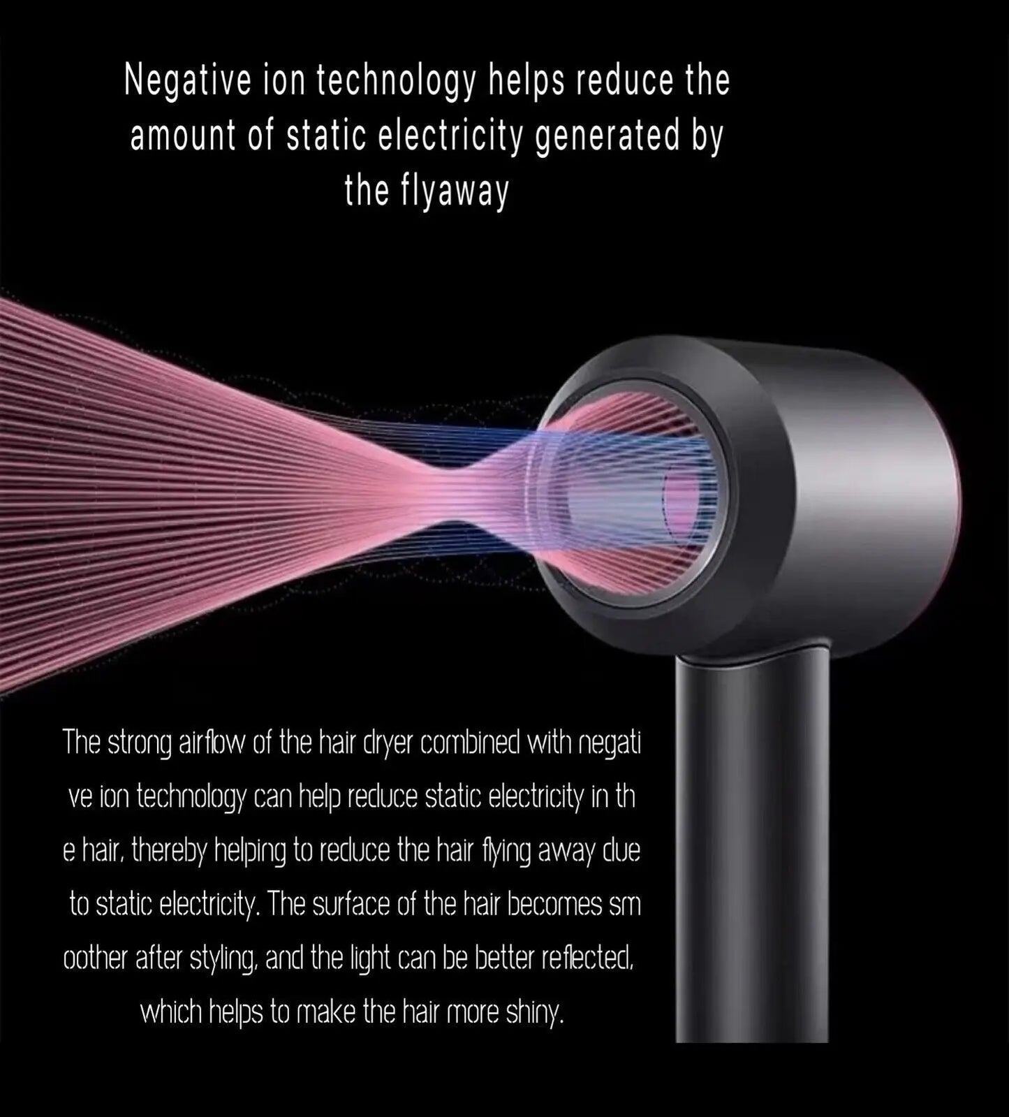 Pink & Grey Supersonic Hair Dryer