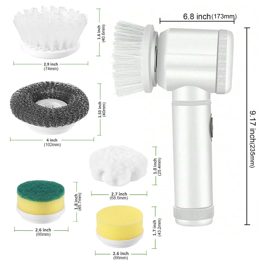 Bathroom Wireless Electric Spin Scrubber