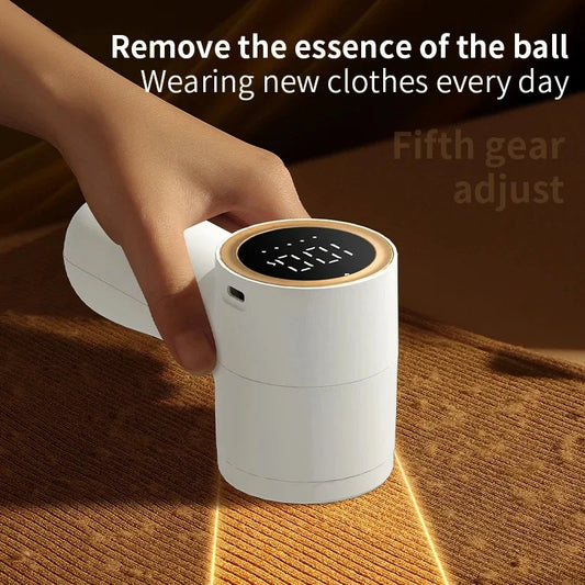 Lint Remover Intelligent Digital Display USB Rechargeable Electric 5 Gear Hairball Trimmer Portable Clothes Dust Removal Tool